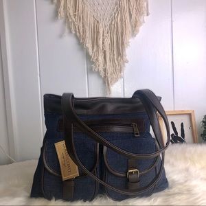 Denim handbag